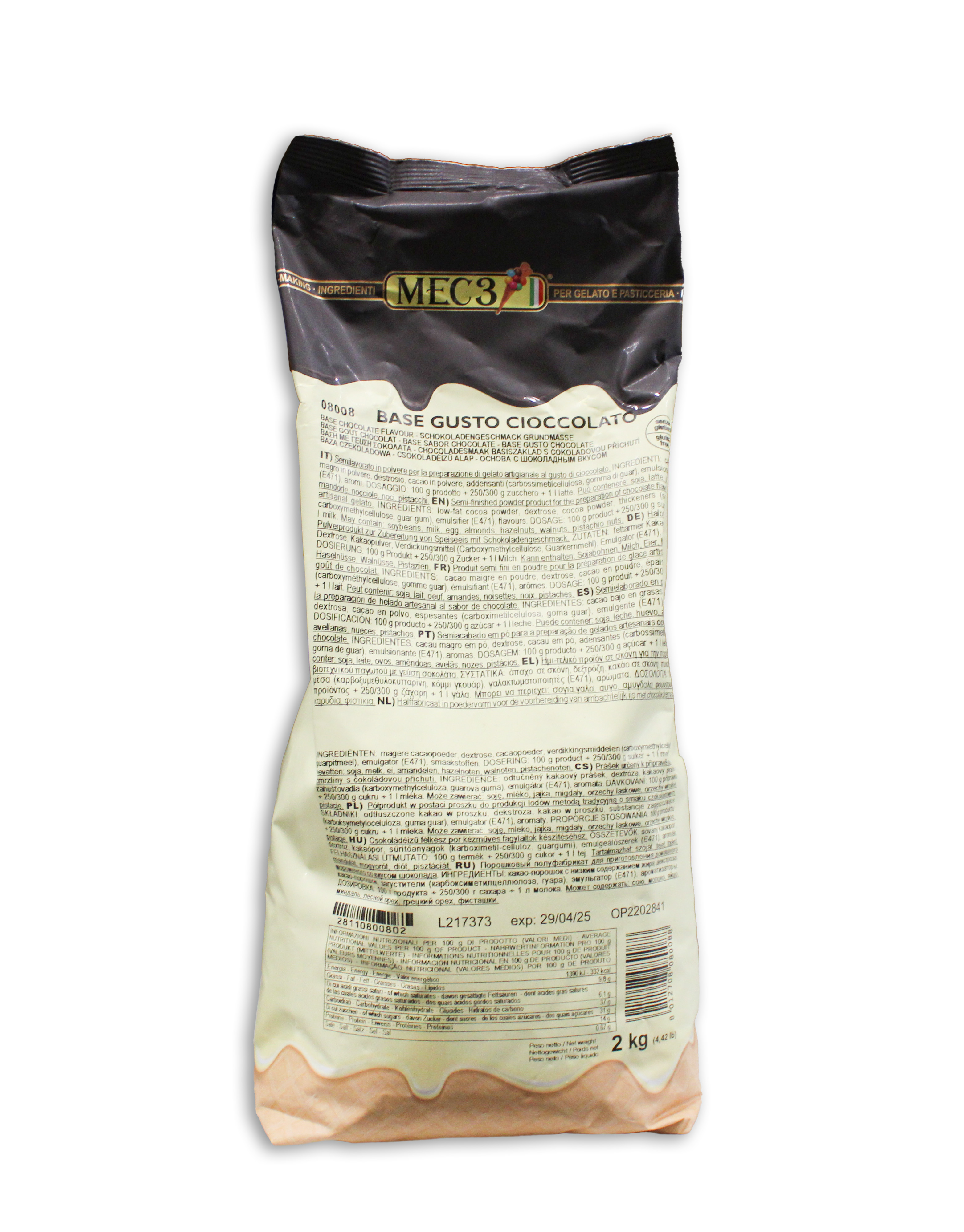 Mec3 Schokoladen Eispulver 2kg