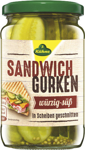 Kühne Sandwich Gurken 370ml