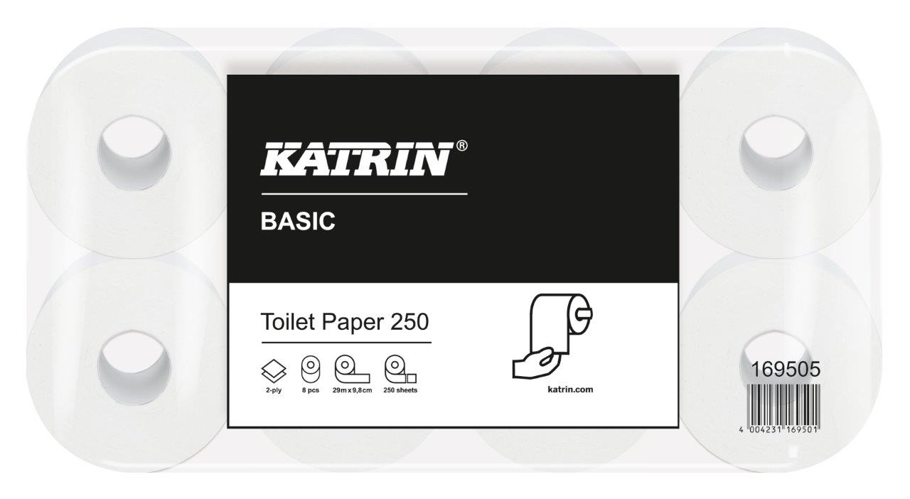 Toilettenpapier 2fach 250Blatt/Rolle 8Rollen