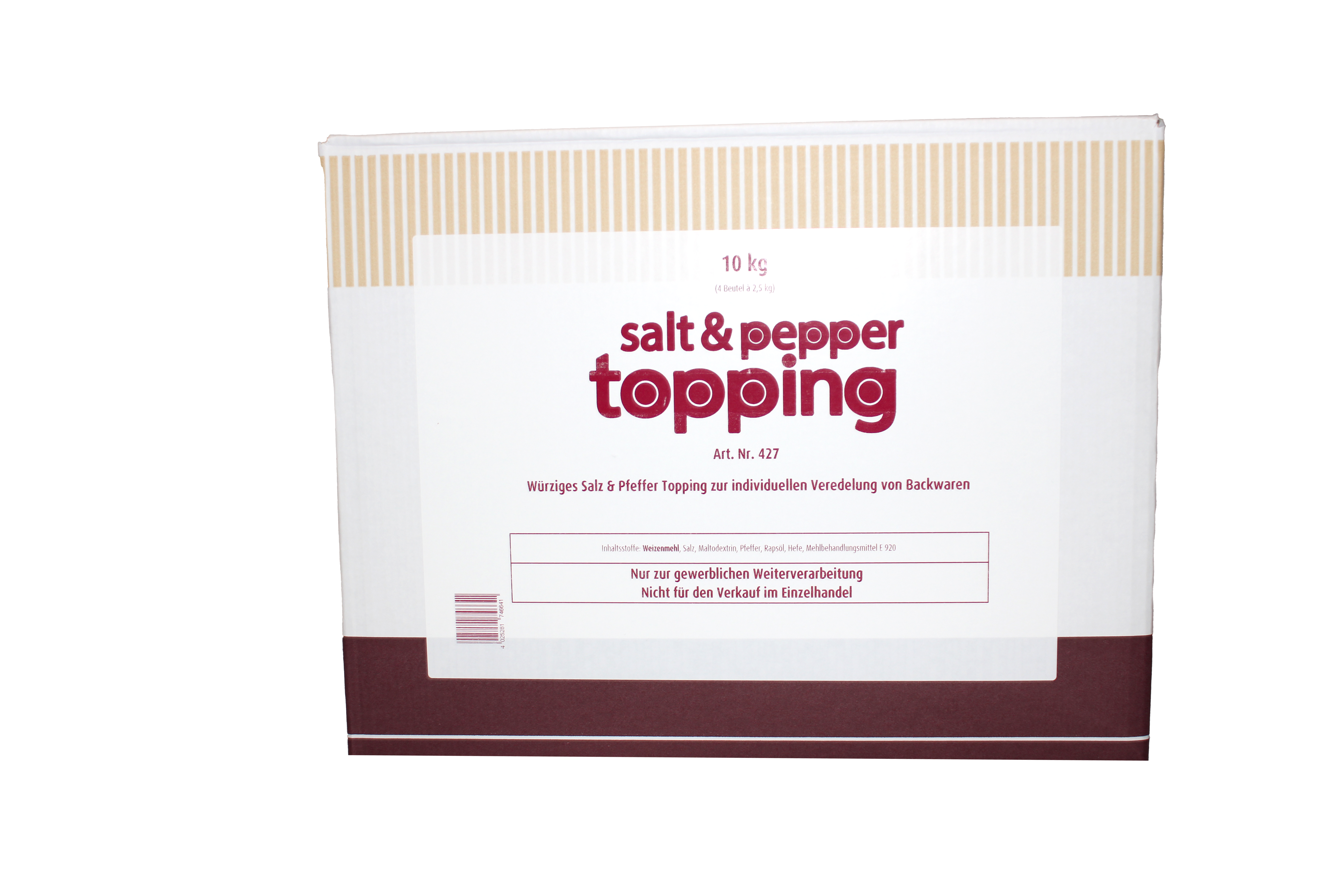 Ireks Salt & Pepper Topping 10kg
