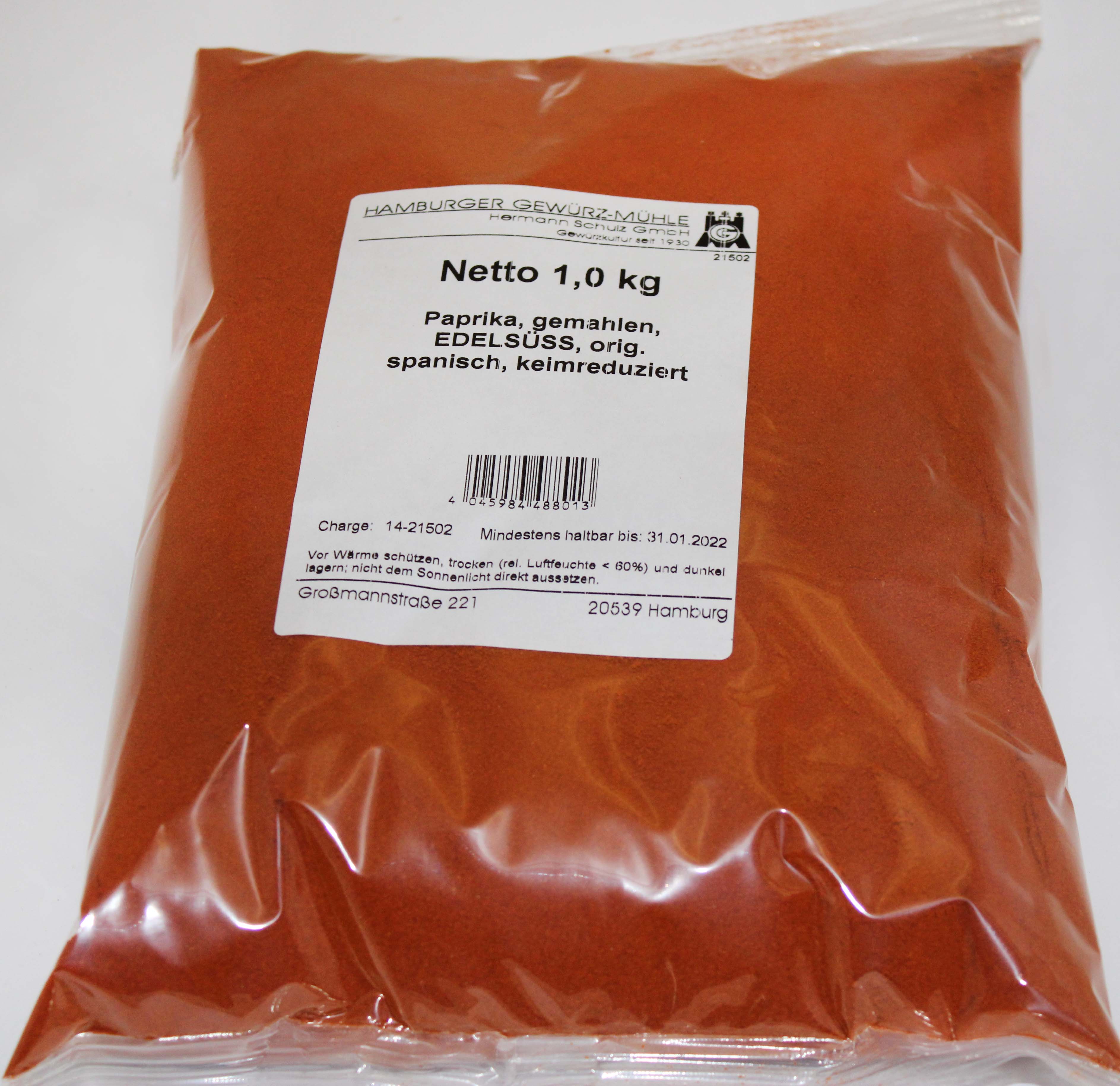 Paprika edelsüß 1kg 11332 Backring Nord