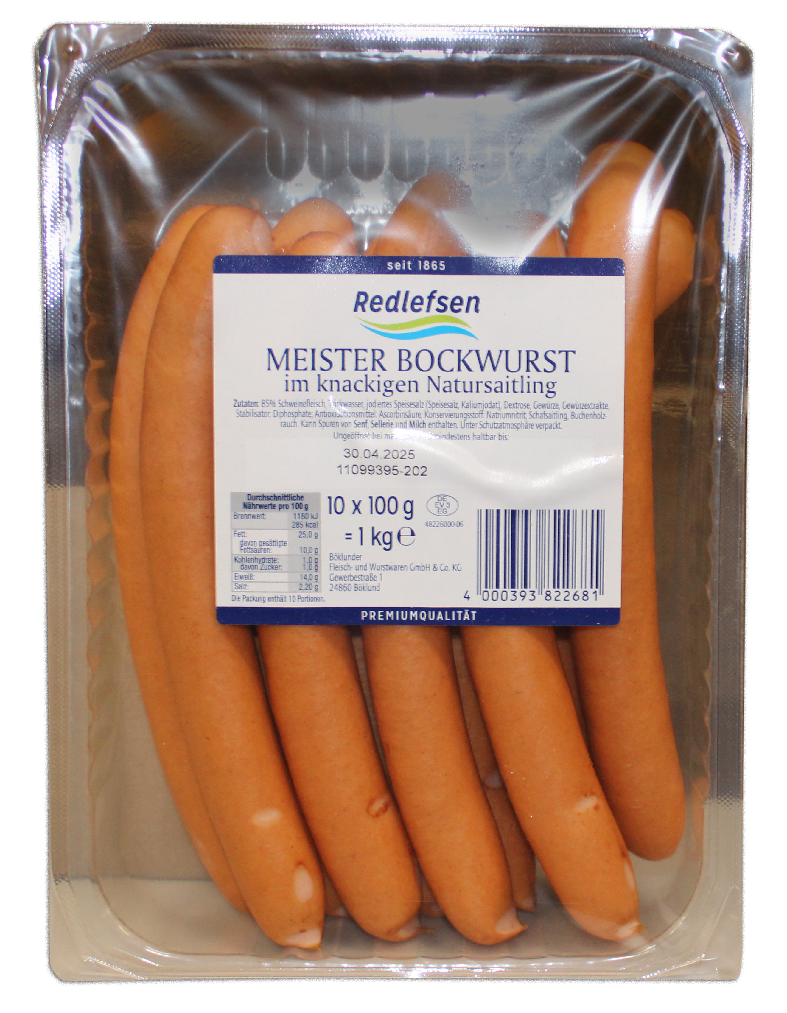Redlefsen Meisterbockwurst 20 Stück