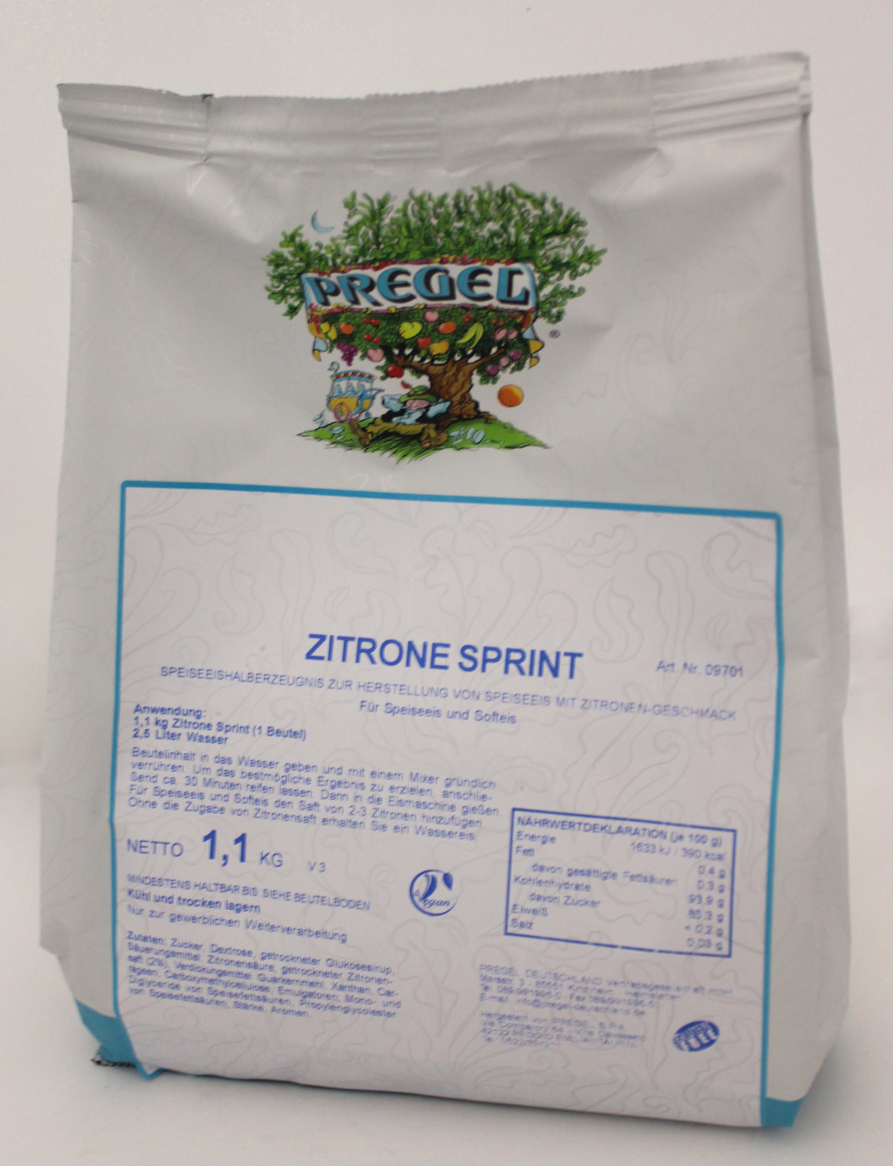 Pregel Zitrone Sprint 1,1kg Beutel 09701