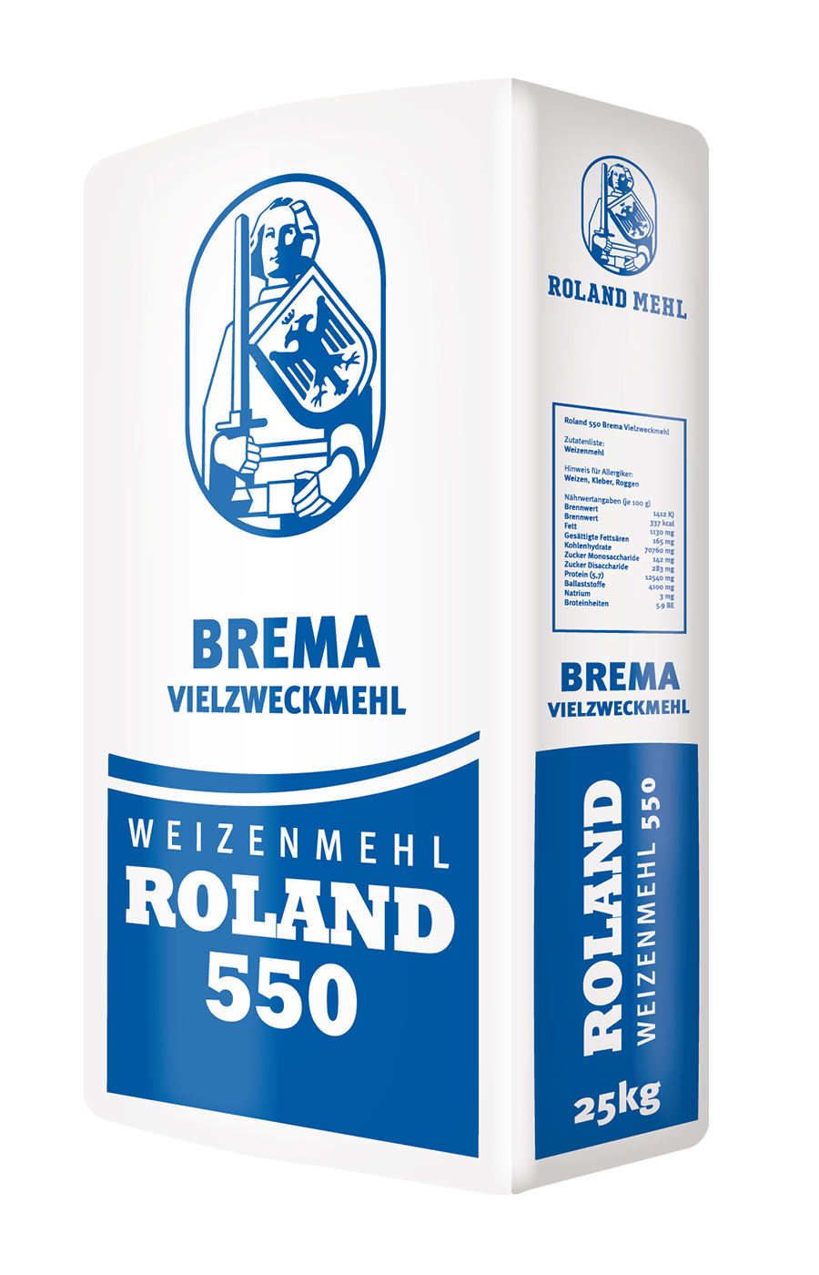 Roland Mills Weizenmehl Type 550 Bremer Vielzweckmehl 25kg