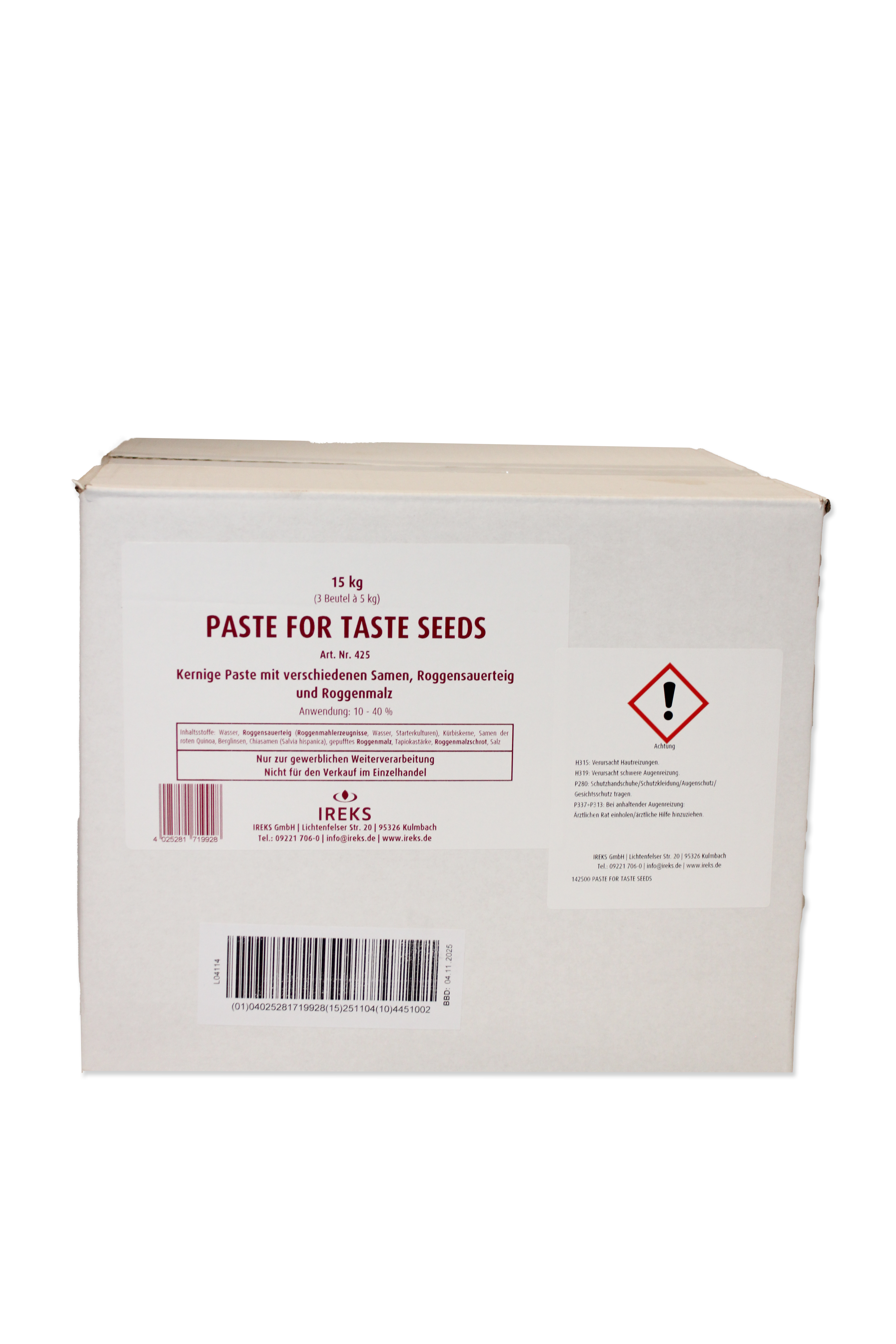 Ireks Paste For Taste Seeds 15Kg