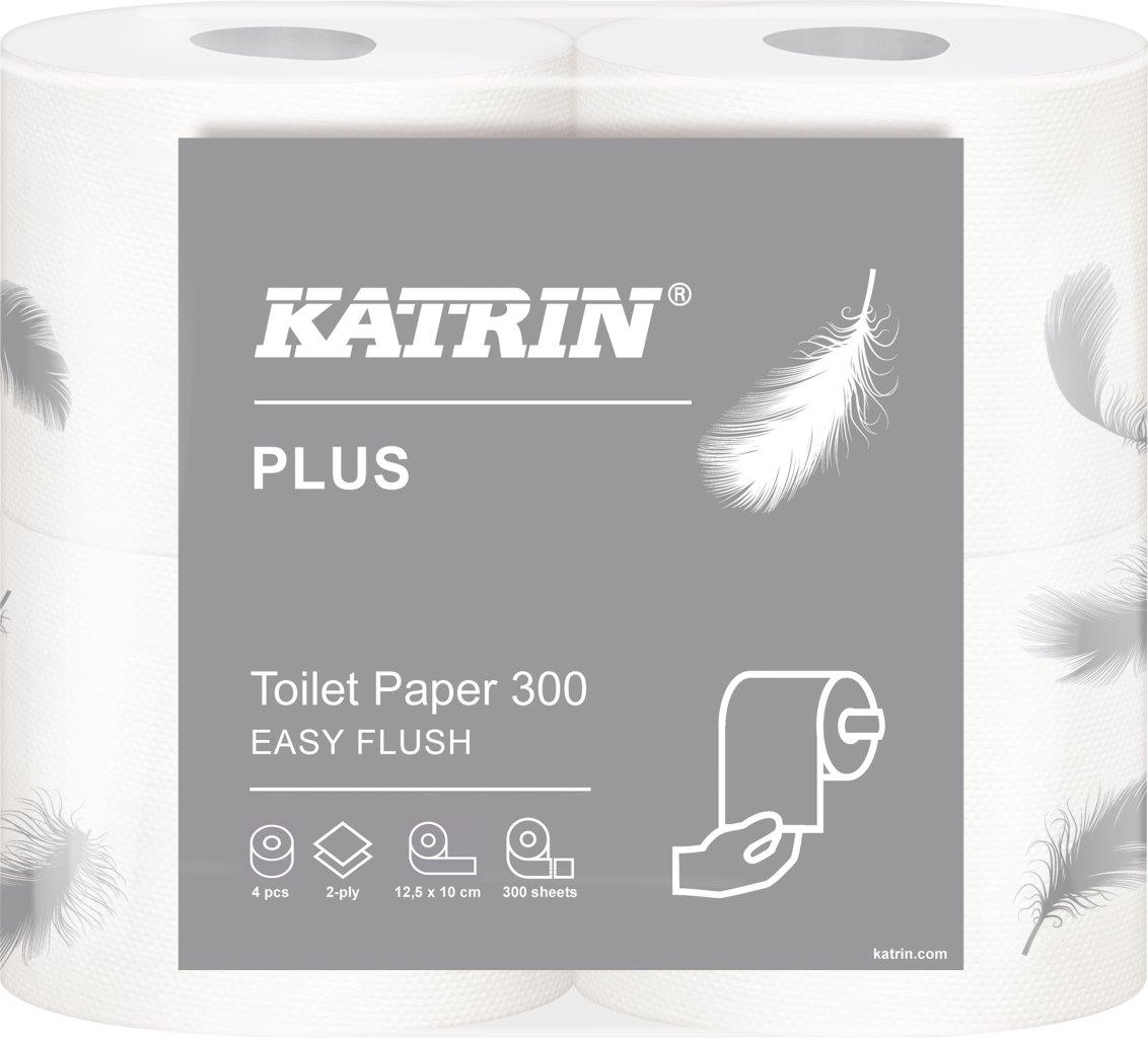Toilettenpapier easy Flush 5x4Rollen 10x12,5cm Blatt