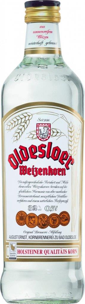 Oldesloer Korn 32%vol. 0,7l Flasche