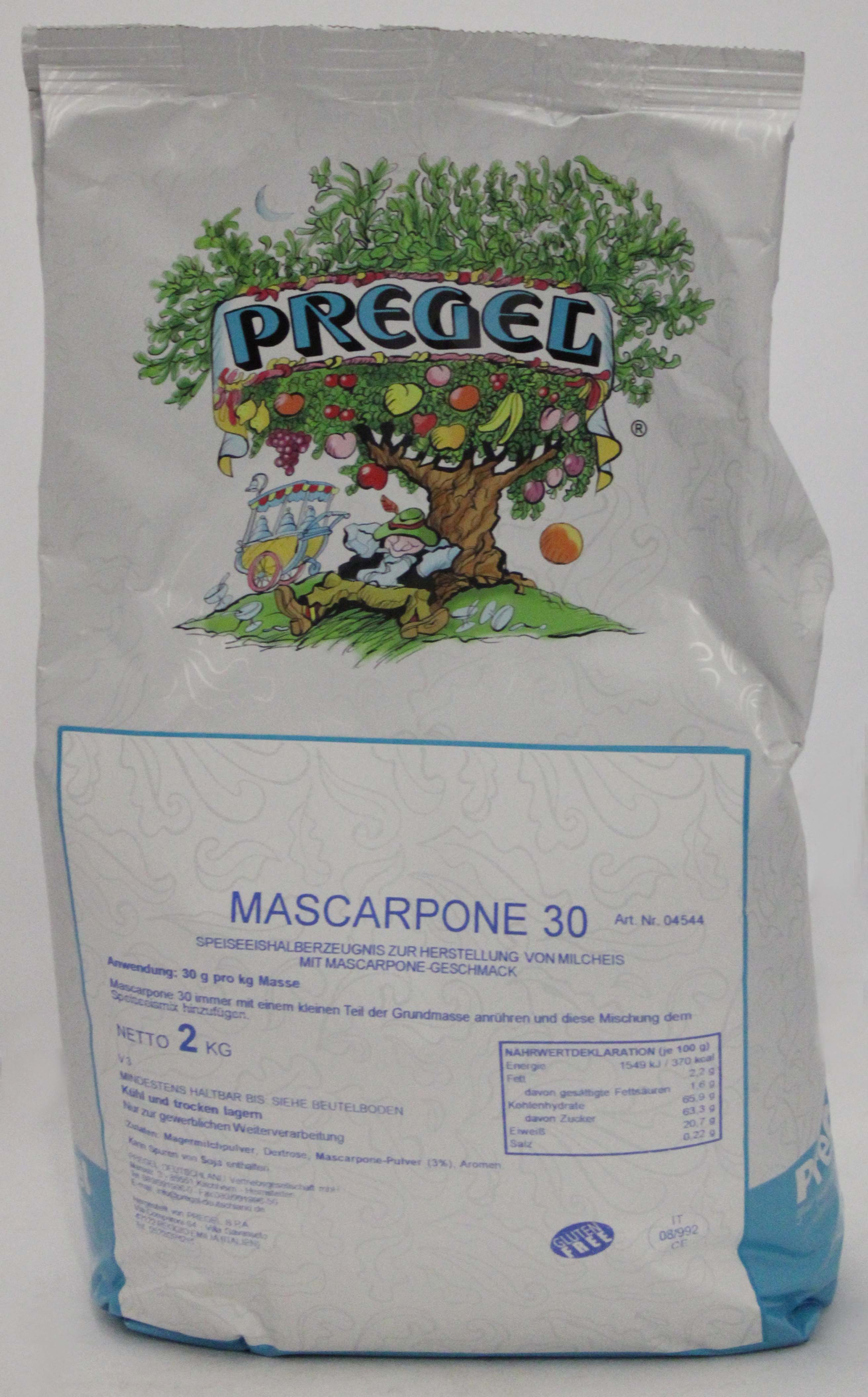 Pregel Mascarpone 30 2kg Beutel 04544