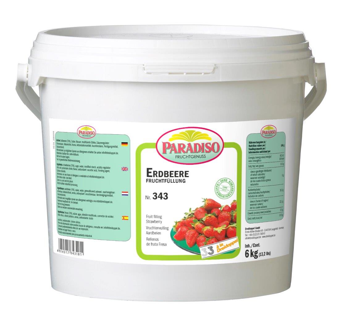 DreiDoppel Fruchtgenuss Erdbeer 6kg | 06491 - Backring Nord